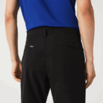 Men Lacoste V0ZN1588 Black 031 Slim Fit Light Water-Resistant Chinos - Image 9