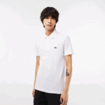 Men Lacoste V0ZN158 White 001 Original L.12.12 Slim Fit Polo