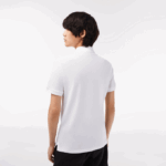 Men Lacoste V0ZN158 White 001 Original L.12.12 Slim Fit Polo - Image 3