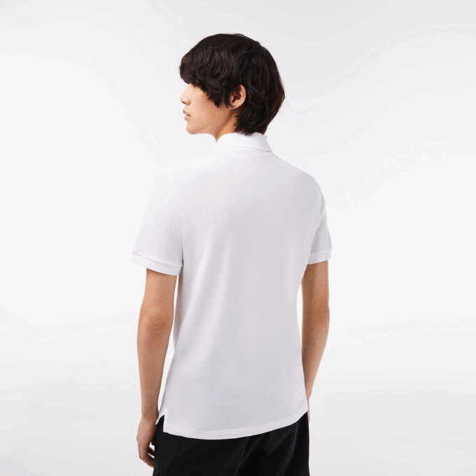 Men Lacoste V0ZN158 White 001 Original L.12.12 Slim Fit Polo - Image 3