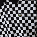 Men Lacoste V0ZN1590 Black White 9M0 Heritage Relaxed Fit Checkerboard Sweater - Image 6