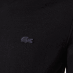 Men Lacoste V0ZN1591 Black 031 Turtleneck Merino Wool Sweater - Image 6