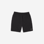 Men Lacoste V0ZN1597 Grey EL6 Organic Brushed Cotton Fleece Shorts - Image 3