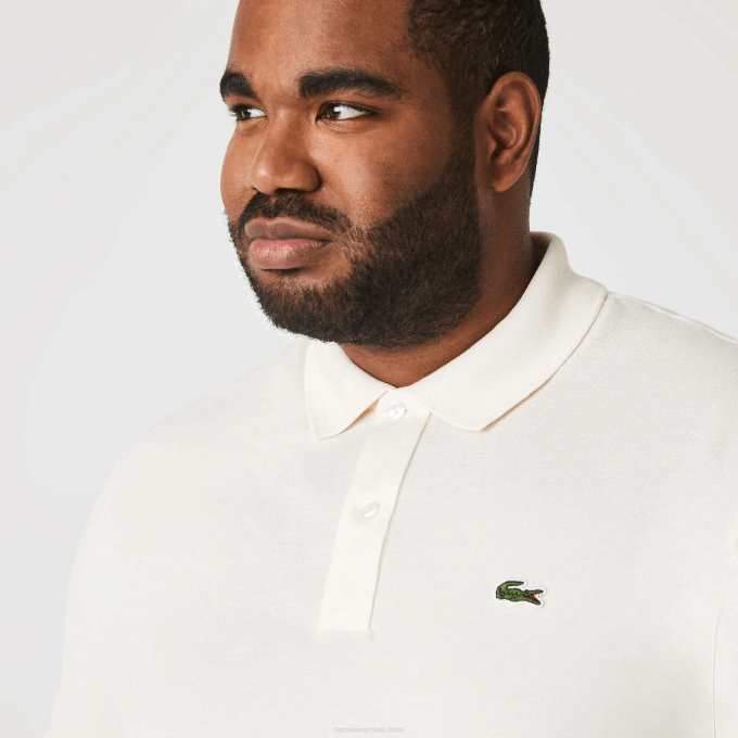 Men Lacoste V0ZN159 White XFJ Original L.12.12 Slim Fit Polo - Image 8