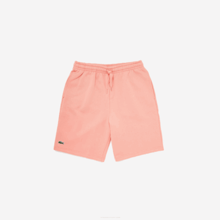 Men Lacoste V0ZN1600 Pink 5MM SPORT Tennis Fleece Shorts