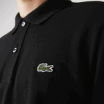 Men Lacoste V0ZN160 Black 031 Original L.12.12 Slim Fit Polo - Image 6