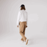 Men Lacoste V0ZN1614 White 001 Regular Fit Cotton Poplin Shirt - Image 2