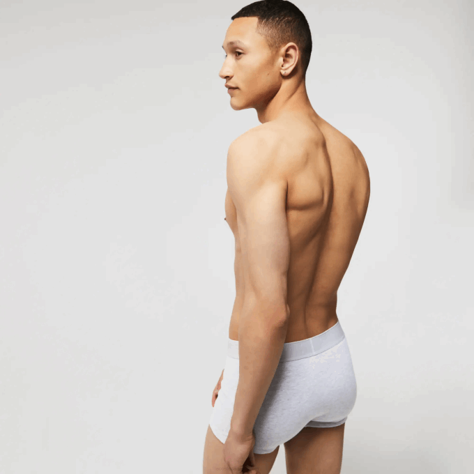 Men Lacoste V0ZN1616 Black Grey Chine SNP L.12.12 Pique Boxer Briefs 2-Pack - Image 3