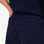 Men Lacoste V0ZN1619 Navy Blue 166 Regular Fit Cotton Gabardine Bermuda Shorts - Image 5