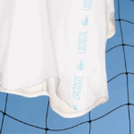 Men Lacoste V0ZN1627 White 001 Relaxed Fit Branded Crocodile T-Shirt - Image 4