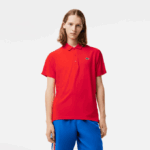 Men Lacoste V0ZN163 Red S5H SPORT Breathable Abrasion-Resistant Interlock Polo
