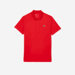 Men Lacoste V0ZN163 Red S5H SPORT Breathable Abrasion-Resistant Interlock Polo - Image 4