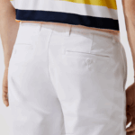 Men Lacoste V0ZN1641 White 001 SPORT Stretch Golf Chino Pants - Image 7