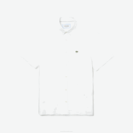 Men Lacoste V0ZN1646 White 001 Regular Fit Linen Shirt - Image 5