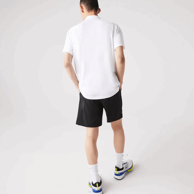 Men Lacoste V0ZN164 White 001 SPORT Breathable Abrasion-Resistant Interlock Polo - Image 3
