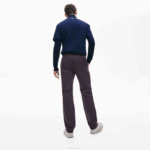 Men Lacoste V0ZN1656 Navy Blue 166 Stretch Cotton Chino Pants - Image 3