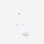 Men Lacoste V0ZN1658 White 001 Cotton Blend High-Cut Socks