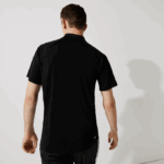 Men Lacoste V0ZN165 Black 031 SPORT Breathable Abrasion-Resistant Interlock Polo - Image 3