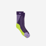 Men Lacoste V0ZN1667 Black Yellow Purple 6QH SPORT Socks