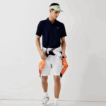 Men Lacoste V0ZN166 Navy Blue 166 SPORT Breathable Abrasion-Resistant Interlock Polo