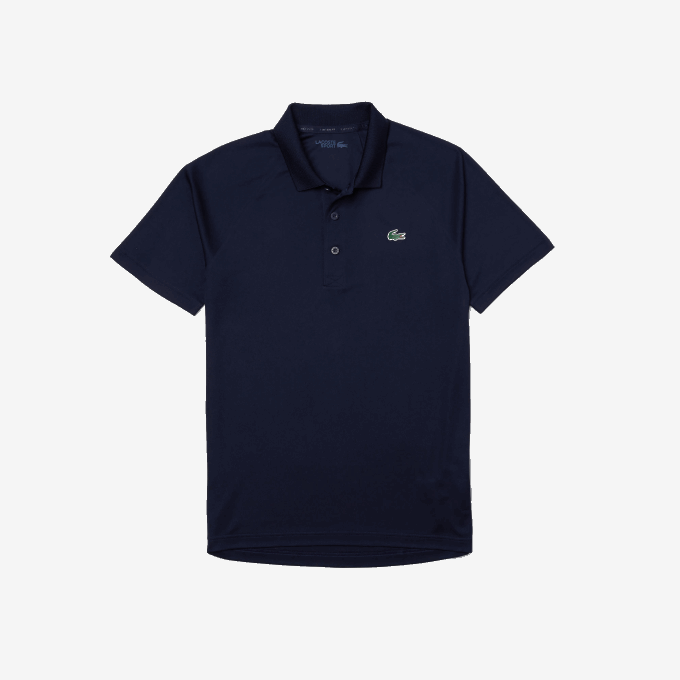 Men Lacoste V0ZN166 Navy Blue 166 SPORT Breathable Abrasion-Resistant Interlock Polo - Image 5