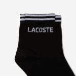 Men Lacoste V0ZN1672 Black White 258 SPORT Low-Cut Cotton Sock Two-Pack - Image 2