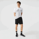 Men Lacoste V0ZN1681 Black 031 Light Swim Trunks - Image 2