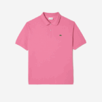 Men Lacoste V0ZN168 Pink 2R3 Cotton Petit Pique Polo - Plus Size - Big