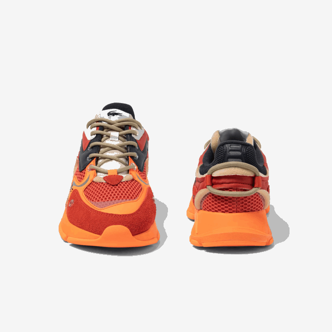 Men Lacoste V0ZN1692 Red Orange AM1 L003 Neo Textile Sneakers - Image 4
