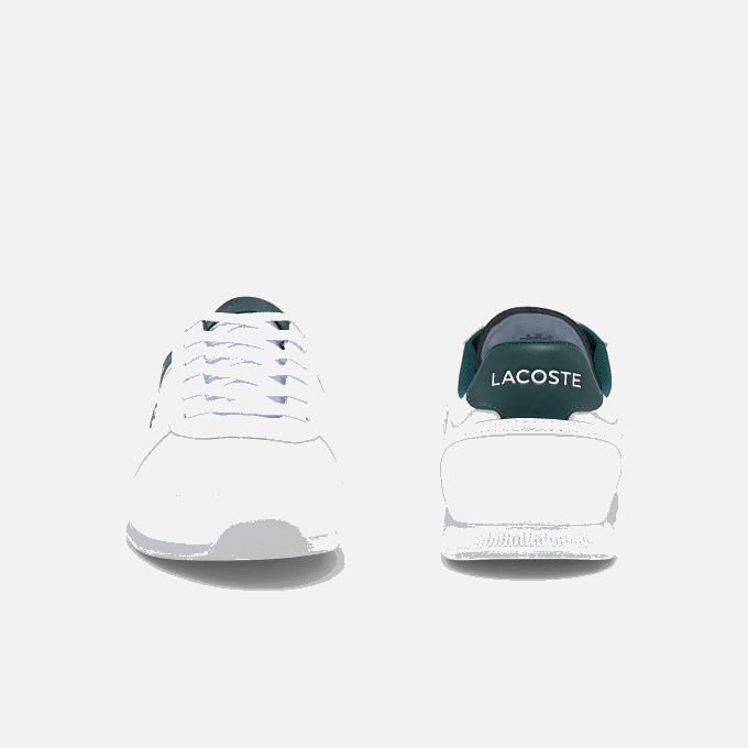 Men Lacoste V0ZN1700 White & Dark Green 1R5 Menerva Sport Textile and Leather Sneakers - Image 5
