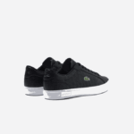 Men Lacoste V0ZN1702 Black & White 312 Powercourt Leather Sneakers - Image 3