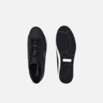 Men Lacoste V0ZN1702 Black & White 312 Powercourt Leather Sneakers - Image 4