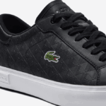 Men Lacoste V0ZN1702 Black & White 312 Powercourt Leather Sneakers - Image 6