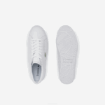Men Lacoste V0ZN1703 White 21G Powercourt Leather Sneakers - Image 4