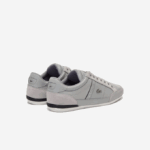 Men Lacoste V0ZN1709 Grey Black 276 Chaymon Leather Sneakers - Image 3