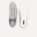 Men Lacoste V0ZN1709 Grey Black 276 Chaymon Leather Sneakers - Image 4