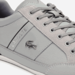 Men Lacoste V0ZN1709 Grey Black 276 Chaymon Leather Sneakers - Image 5