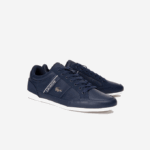 Men Lacoste V0ZN1710 Navy & Off White J18 Chaymon Leather Sneakers - Image 2