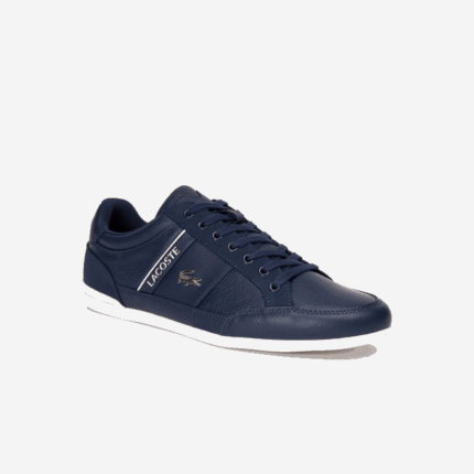 Men Lacoste V0ZN1710 Navy & Off White J18 Chaymon Leather Sneakers