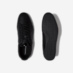 Men Lacoste V0ZN1711 Black 02H Chaymon Perforated Leather Sneakers - Image 4