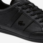 Men Lacoste V0ZN1711 Black 02H Chaymon Perforated Leather Sneakers - Image 6