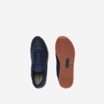 Men Lacoste V0ZN1712 Navy Gum GU1 Partner Textile and Leather Sneakers - Image 4