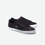 Men Lacoste V0ZN1716 Black 024 Lerond Leather Sneakers - Image 2