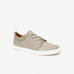 Men Lacoste V0ZN1719 Off White 18C Bayliss Leather Boat Shoes