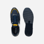 Men Lacoste V0ZN1721 Navy Yellow 2M3 Partner Piste Synthetic and Textile Sneakers - Image 4