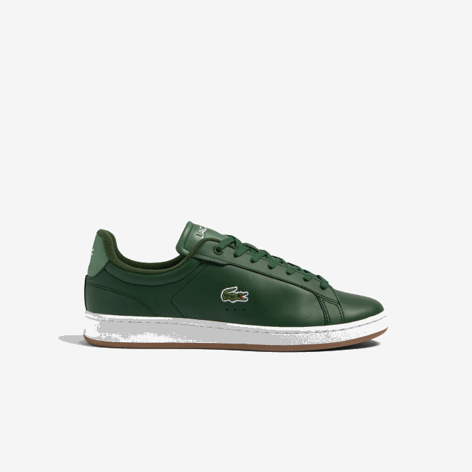 Men Lacoste V0ZN1723 Dark Green Gum GRG Carnaby Pro Leather Gum Sole Sneakers - Image 1