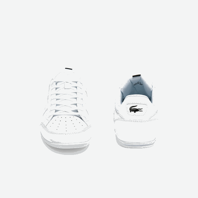 Men Lacoste V0ZN1724 White & Black 147 Chaymon Synthetic and Leather Sneakers - Image 5