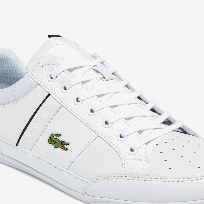 Men Lacoste V0ZN1724 White & Black 147 Chaymon Synthetic and Leather Sneakers - Image 6
