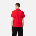 Men Lacoste V0ZN172 Red S5H Active Movement Breathable Cotton Pique Polo - Image 3
