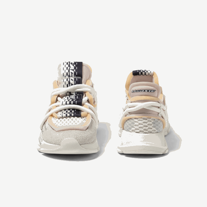 Men Lacoste V0ZN1731 Off White 18C L003 Active Runway Textile Sneakers - Image 5